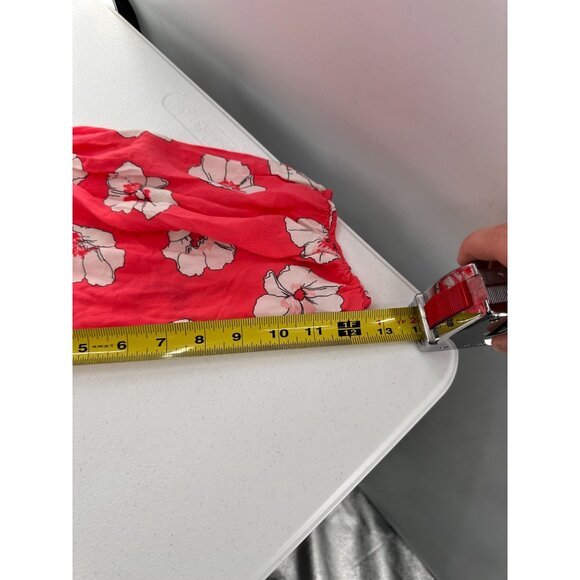 Old Navy Womens Red Floral Blouse XXL/XXG Lightweight Hawaiian Plus Size Boho - Picture 6 of 6